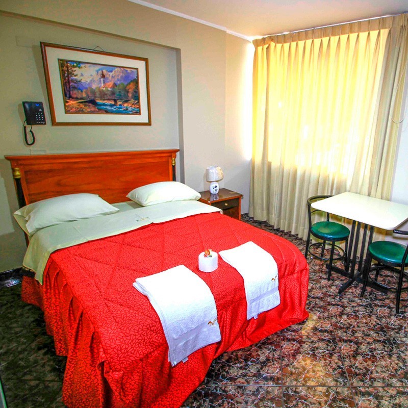 Hotel amazonas se encuentra ubicada  en La plaza de Armas S/N - Churin.